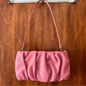 Staud Bean Bag Mini Purse in Pink Leather
